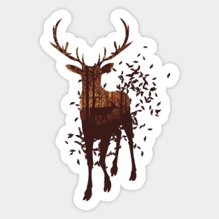 Autumn deer Sticker